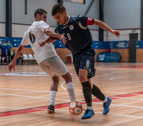 Braga gives the kick off at the EUC Futsal 2019